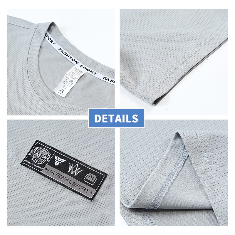 Férfi lélegző sportruházat Többszínű, gyorsan száradó rövid ujjú sport póló Gym mezek Fitnesz ing edző póló futó