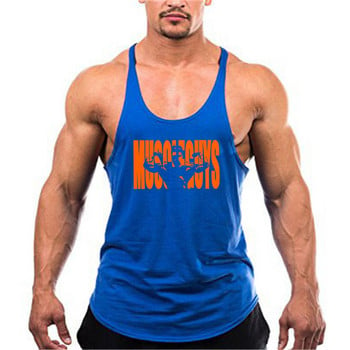 Muscleguys Fitness Ρούχα Βαμβακερά ανδρικά φανελάκια Bodybuilding Stringer 1cm λουράκι ώμου Γιλέκο γυμναστικής Sexy Workout μπλουζάκι