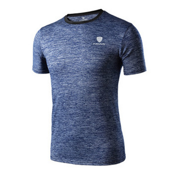Νέο ανδρικό μπλουζάκι Quick Dry Αθλητικό μπλουζάκι με κοντό μανίκι που αναπνέει για άντρες Ανδρικό μπλουζάκι γυμναστικής για τρέξιμο