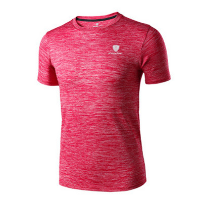 Uus Quick Dry T-särk meeste välispordi hingav lühikeste varrukatega T-särk väga veniv meeste jõusaali fitnessi jooksusärk