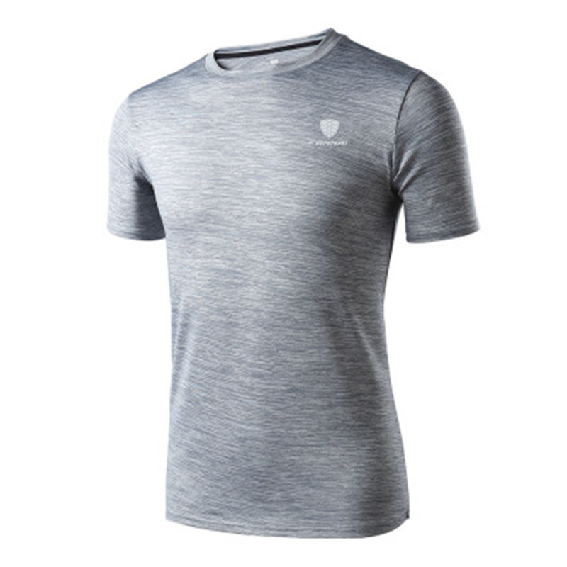 Uus Quick Dry T-särk meeste välispordi hingav lühikeste varrukatega T-särk väga veniv meeste jõusaali fitnessi jooksusärk