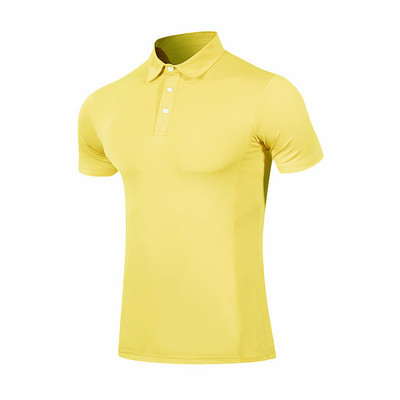 Vīriešu Quick Dry Futbola T-krekls Elpojošs Fitnesa Sporta Krekli Skriešanas trenažieru zāle Ikdienas treniņu polo krekli Vīriešu sporta zāles sporta apģērbs