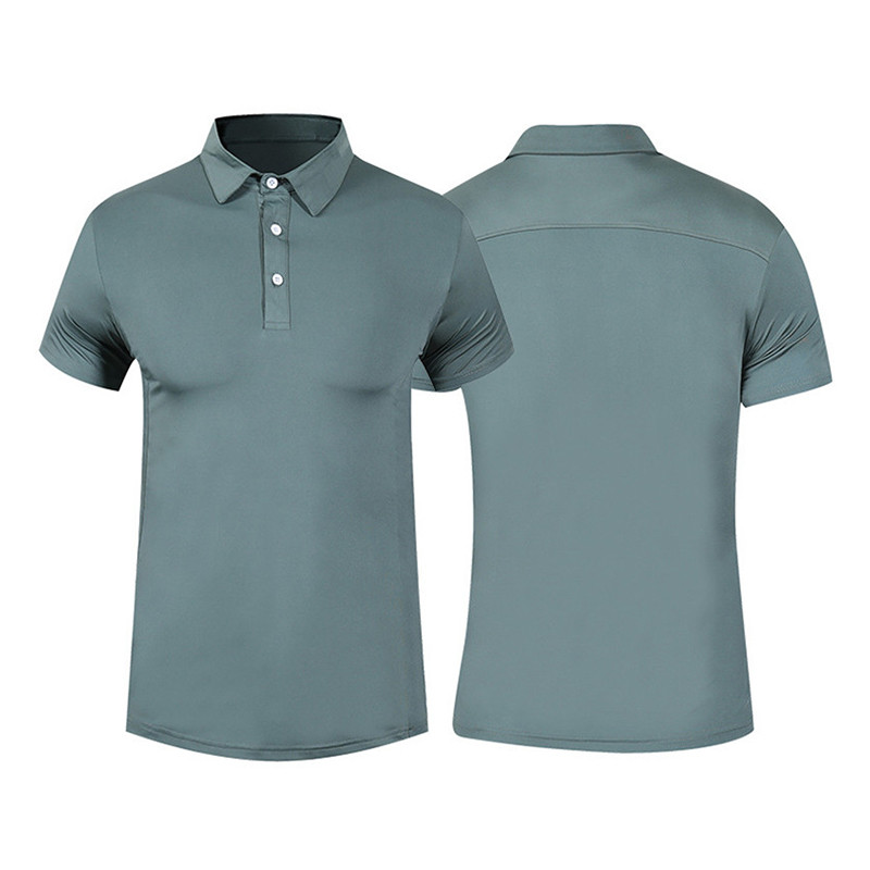 Vīriešu Quick Dry Futbola T-krekls Elpojošs Fitnesa Sporta Krekli Skriešanas trenažieru zāle Ikdienas treniņu polo krekli Vīriešu sporta zāles sporta apģērbs