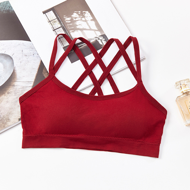 Top Sieviešu sporta krūšturis sievietēm Skaistums Mugura Double Cross elpojošs Jogas Slings Tube Tops Aptīti Fitness Sporta Sieviešu apakšveļa