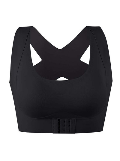 Melltartó Női Tartásjavító Varrat nélküli Push Up Ütésálló Sporttámogatás Fitness Mellény Fehérnemű Fűző Hát Bralette