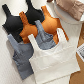 Varrat nélküli sportmelltartók, Push Up felni nélküli női felső melltartó, Running Fitness Beauty Back Yoga melltartó, Légáteresztő hát nélküli sport tornamelltartó