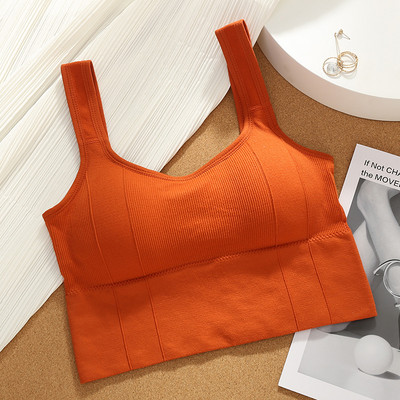 Varrat nélküli sportmelltartók, Push Up felni nélküli női felső melltartó, Running Fitness Beauty Back Yoga melltartó, Légáteresztő hát nélküli sport tornamelltartó