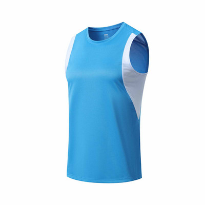 Vasaras lielizmēra vīriešu sporta zāles apģērbi, topi Tīkla skriešanas sporta svārki, bezpiedurkņu fitnesa veste, ikdienas kultūrisms, sporta apģērbs