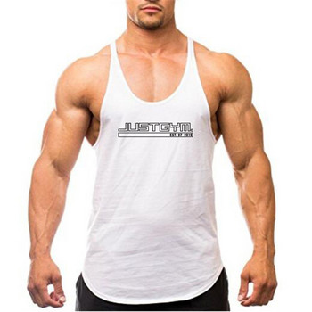 Επώνυμα ποιοτικά ρούχα γυμναστηρίου Ανδρικά Bodybuilding Cotton Fitness Stringer Top Γιλέκο αθλητικά εσώρουχα γυμναστική για μύες Singlets
