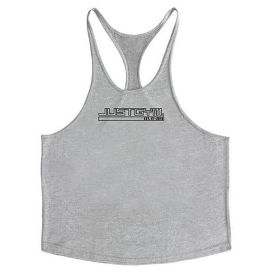 Márka Minőségi edzőtermi ruházat Férfi Testépítés Pamut Fitness Stringer Tank Top Mellény Sportruházat Alsóing izom edzés Szinglet