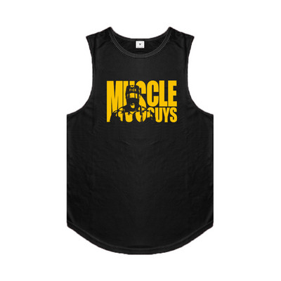 Vīriešu kultūrisms ar tvertni ātri žūstošs vīrietis bez piedurknēm treniņš Skriešanas veste vīriešiem 2022. gada vasara, sporta topi