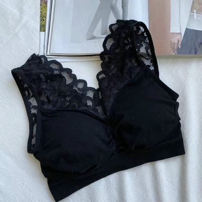 Γυναικείο σέξι δαντελένιο σουτιέν χωρίς ραφή ασύρματο Push Up Running Sports Paded σουτιέν Άνετο σωλήνα στήθους Κορυφαίο bralette γιλέκο M-XXL