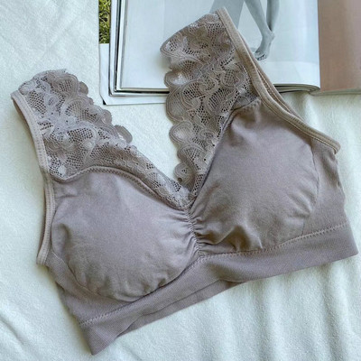 Γυναικείο σέξι δαντελένιο σουτιέν χωρίς ραφή ασύρματο Push Up Running Sports Paded σουτιέν Άνετο σωλήνα στήθους Κορυφαίο bralette γιλέκο M-XXL