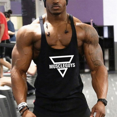Brand Gym Tank Top Men Fitness Cotton Clothing Men’s Bodybuilding Tank Tops Summer Gym Clothing for Male Sleeveless Vest Shirt