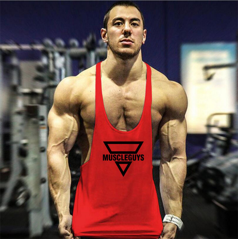 Prekės ženklo „Gym Tank Top“ vyriški kūno rengybos medvilniniai drabužiai Vyriški kultūrizmo sportbačiai, vasariniai sportiniai drabužiai, skirti vyriškoms liemenėms be rankovių