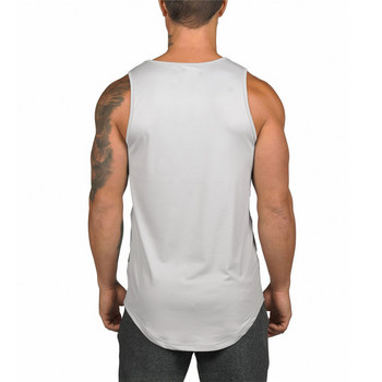 Gym Tank Top Ανδρικά ρούχα γυμναστικής Ανδρικά μπλουζάκια Bodybuilding Καλοκαιρινά ρούχα γυμναστικής για ανδρικό διχτυωτό αναπνέον αμάνικο πουκάμισο