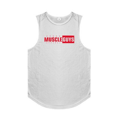 Vīriešu tīklveida treniņu sporta zāle ar tvertni Vīriešu muskuļu sporta apģērbs bez piedurknēm krekls Stringer Apģērbs Kultūrisms Singlets Fitnesa veste