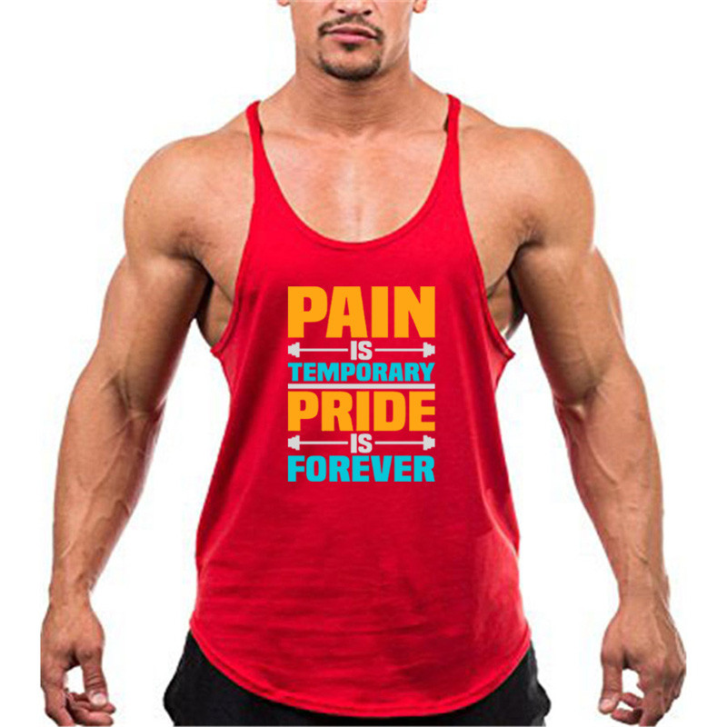 Férfi felsők ing Tornaterem alsóing Ruházat Mellény Ujjatlan pamut Férfi Testépítés Fitnesz Edzés Férfi Sportruházat