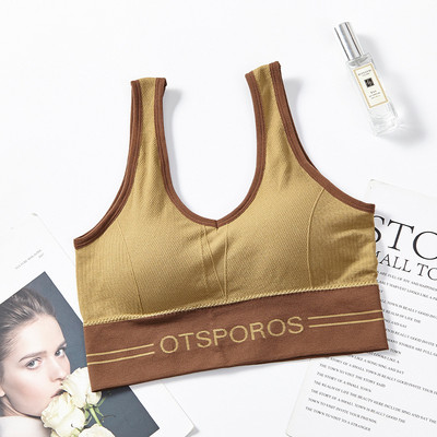 Põrutuskindel hingav jõusaal Fitness Athletic Jooksujooga Bh Sport Topid Naiste Kuumad Naiste Tõmblukuga Push Up Spordirinnahoidjad Vest Aluspesu