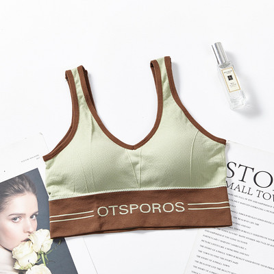 Põrutuskindel hingav jõusaal Fitness Athletic Jooksujooga Bh Sport Topid Naiste Kuumad Naiste Tõmblukuga Push Up Spordirinnahoidjad Vest Aluspesu