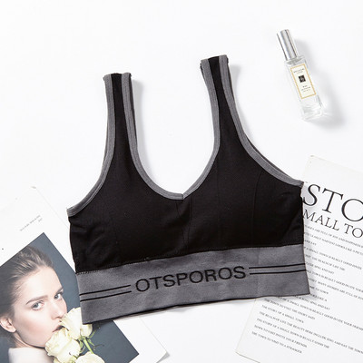 Põrutuskindel hingav jõusaal Fitness Athletic Jooksujooga Bh Sport Topid Naiste Kuumad Naiste Tõmblukuga Push Up Spordirinnahoidjad Vest Aluspesu