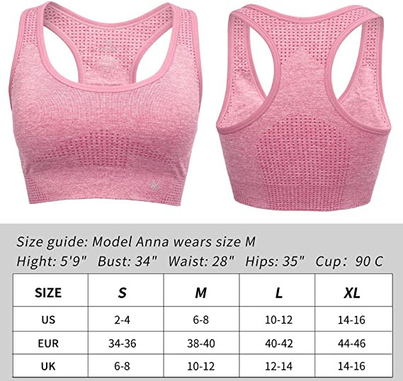 Női Vital Seamless Sport melltartó Push Up Sportmelltartó edzés melltartók Sportruházat Női Gym Fitness Sportruházat Mujer Top