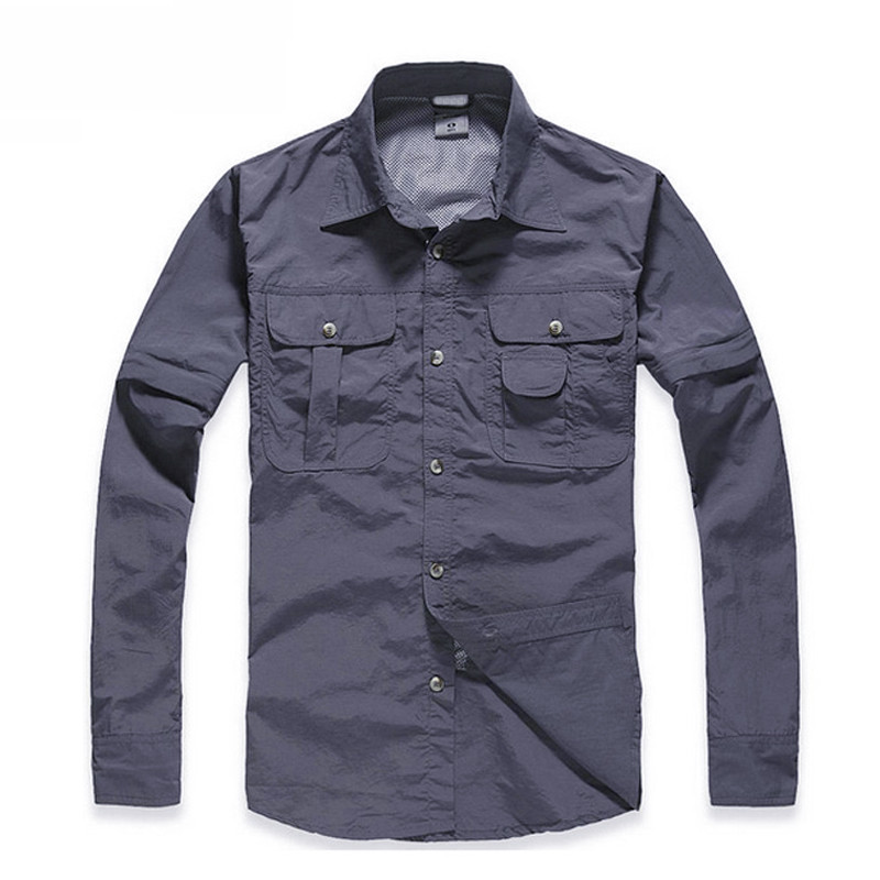 TRVLWEGO Vasaros Žvejybos Žygio Lauke Greitai džiūstantys marškinėliai Kvėpuojantys ir Anti UV Vyriški greitai džiūstantys kempingo apsaugos nuo saulės marškinėliai Azijos