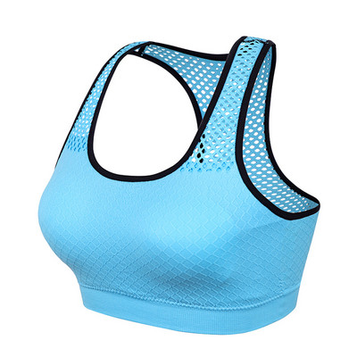 Αθλητικό σουτιέν Quick Dry Mesh για γυναίκες Ασύρματο Αθλητικό σουτιέν Push Up Κορυφαίο σουτιέν γυμναστικής αντικραδασμικό Σουτιέν γυμναστικής Αφαιρούμενο με επένδυση γιόγκα