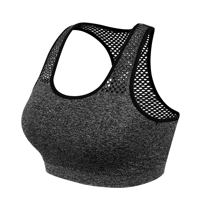 Αθλητικό σουτιέν Quick Dry Mesh για γυναίκες Ασύρματο Αθλητικό σουτιέν Push Up Κορυφαίο σουτιέν γυμναστικής αντικραδασμικό Σουτιέν γυμναστικής Αφαιρούμενο με επένδυση γιόγκα