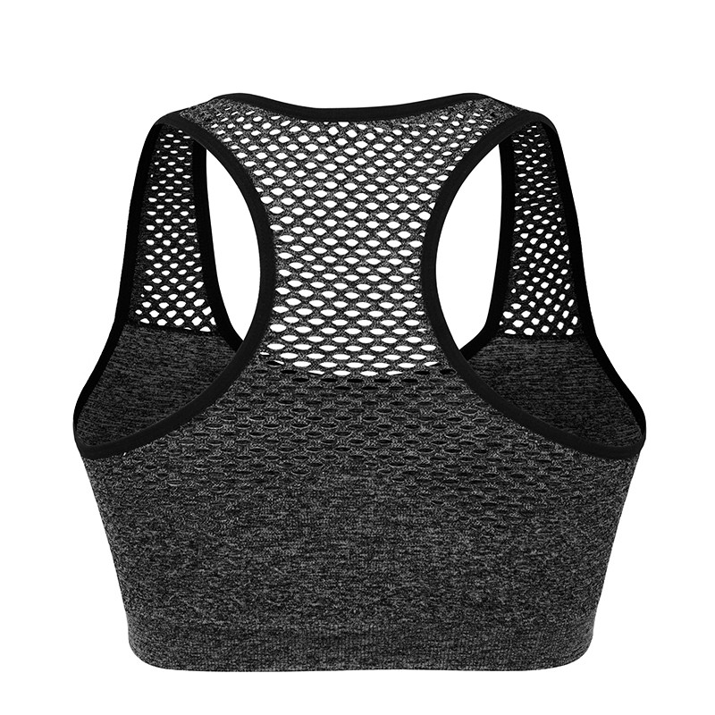 Αθλητικό σουτιέν Quick Dry Mesh για γυναίκες Ασύρματο Αθλητικό σουτιέν Push Up Κορυφαίο σουτιέν γυμναστικής αντικραδασμικό Σουτιέν γυμναστικής Αφαιρούμενο με επένδυση γιόγκα