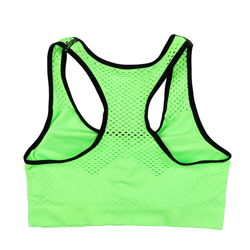 Αθλητικό σουτιέν Quick Dry Mesh για γυναίκες Ασύρματο Αθλητικό σουτιέν Push Up Κορυφαίο σουτιέν γυμναστικής αντικραδασμικό Σουτιέν γυμναστικής Αφαιρούμενο με επένδυση γιόγκα