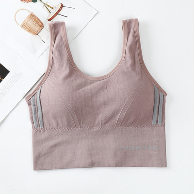 Női szexi fehérnemű felső ütésálló, párnázott, varrat nélküli Push Up sportmelltartó Sport tornaterem Jóga Fitness Futó Edzés melltartó