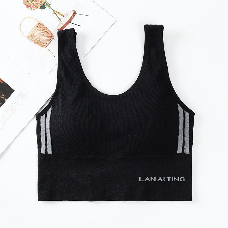 Női szexi fehérnemű felső ütésálló, párnázott, varrat nélküli Push Up sportmelltartó Sport tornaterem Jóga Fitness Futó Edzés melltartó