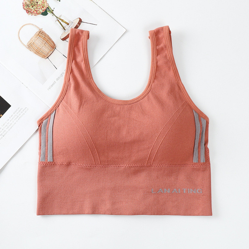 Női szexi fehérnemű felső ütésálló, párnázott, varrat nélküli Push Up sportmelltartó Sport tornaterem Jóga Fitness Futó Edzés melltartó