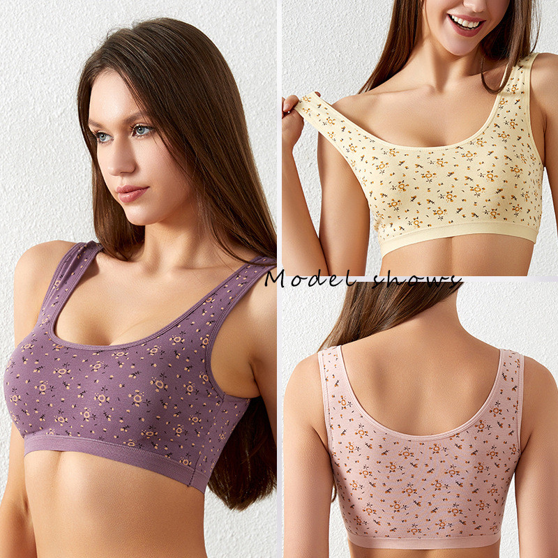 Sieviešu apakšveļa Top Sieviešu sporta krūšturi lielizmēra topi Seksīga apakšveļa Ērta ar ziediem Sexy Push Up Bra Vingrošanas Apģērbs