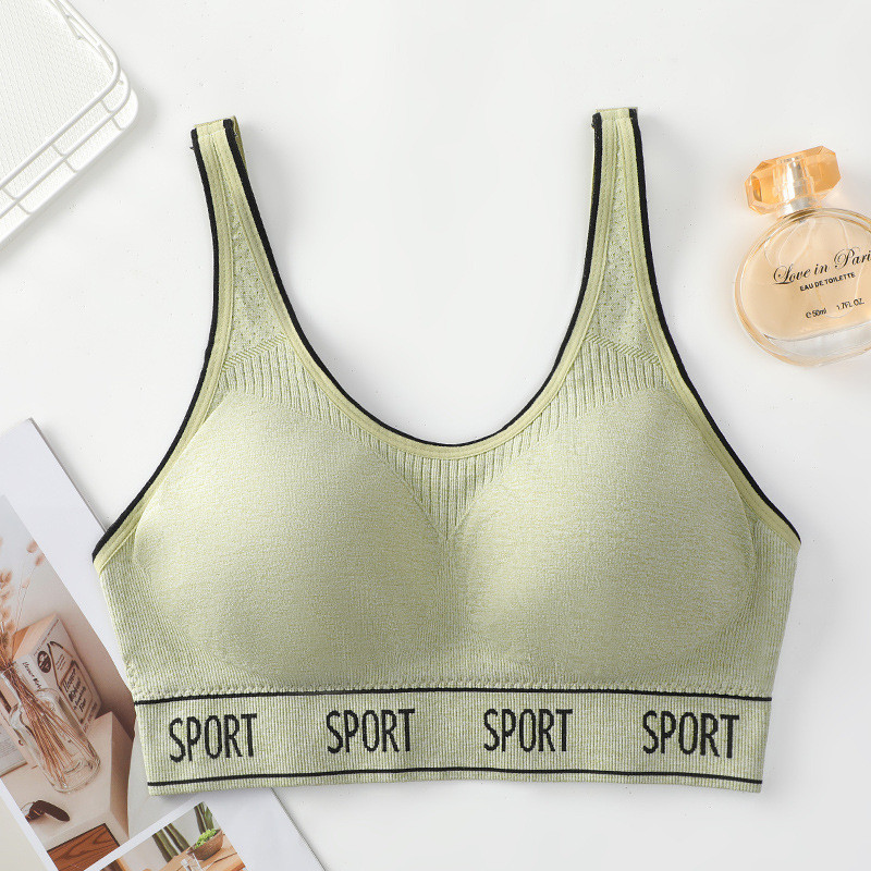 Sieviešu vasaras jauna stila elpojoša iekšējā un ārējā apģērba veste sievietēm bez tērauda gredzena, sporta apakšveļa Sporta krūštura treniņu tops
