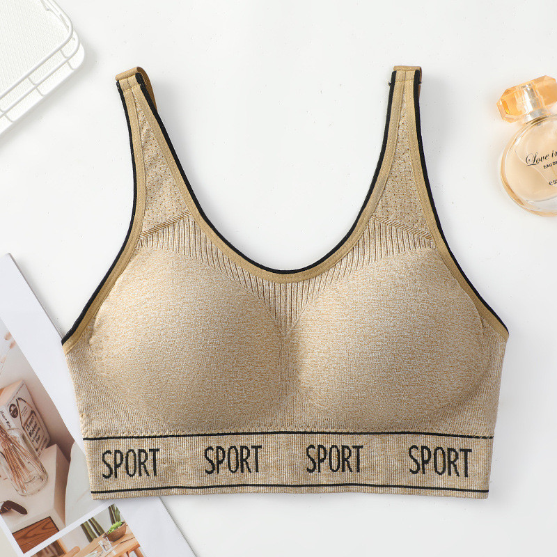 Sieviešu vasaras jauna stila elpojoša iekšējā un ārējā apģērba veste sievietēm bez tērauda gredzena, sporta apakšveļa Sporta krūštura treniņu tops