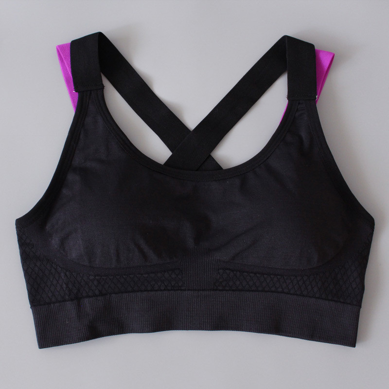 2021-es sportmelltartó Full Cup légáteresztő felső ütésálló Cross Back Push Up edzés melltartó női edzőteremben futó kocogás jóga fitnesz melltartó