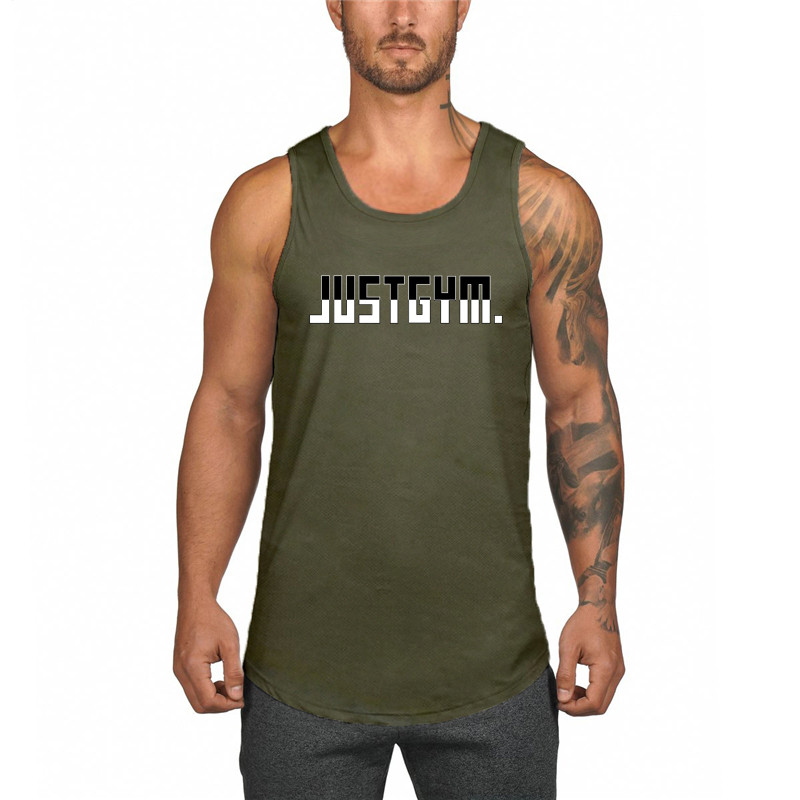 Vīriešu topi brīvi bezpiedurkņu krekls Fitnesa zāle Kultūrisms Tīkla vestes Treniņš Sporta Skriešanas Veste Vīriešu Trenažieru zāle