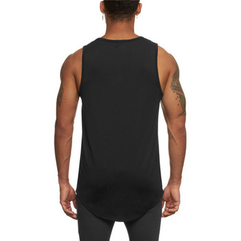 Αθλητικά γιλέκα Quick Dry Mesh Ανδρικά αθλητικά μπλουζάκια Καλοκαιρινή καθημερινή αμάνικη γυμναστική μπλούζα για τρέξιμο για γιόγκα