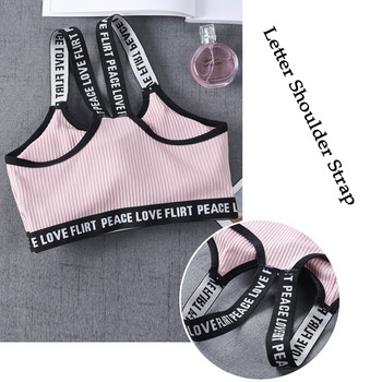 Γράμμα Αθλητικό Σουτιέν Top Push Up Fitness Running Yoga Εσώρουχα Βαμβακερά αθλητικά μπλουζάκια Γυναικεία ρούχα Γυμναστήριο Μασίφ γυναικεία αθλητικά ρούχα