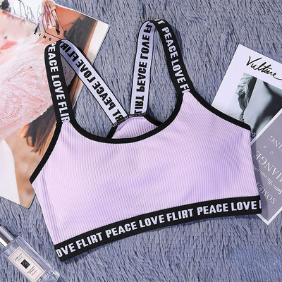 Γράμμα Αθλητικό Σουτιέν Top Push Up Fitness Running Yoga Εσώρουχα Βαμβακερά αθλητικά μπλουζάκια Γυναικεία ρούχα Γυμναστήριο Μασίφ γυναικεία αθλητικά ρούχα