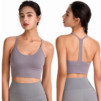 Αθλητικό σουτιέν Y-Type Γυναικείο Σουτιέν Plus Size Fitness Crop Tops Προπόνηση Γυναικεία εσώρουχα γιόγκα Back Gathering Αναπνέει αθλητικό γιλέκο γιόγκα