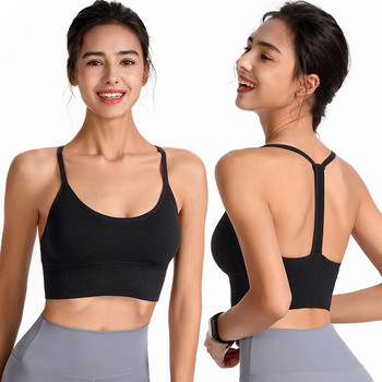 Αθλητικό σουτιέν Y-Type Γυναικείο Σουτιέν Plus Size Fitness Crop Tops Προπόνηση Γυναικεία εσώρουχα γιόγκα Back Gathering Αναπνέει αθλητικό γιλέκο γιόγκα