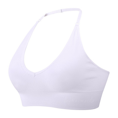 Bymermaids️ Besiūlės moteriškos sportinės liemenėlės su apynasriu kaklelis, fitneso joga, nematoma liemenėlė Sexy Deep V Bralette Crop Tops