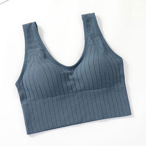 Felső Női Zökkenőmentes Sport Vágott cső felsők Szexi hátsó melltartó Női Home Base mellény Ujjatlan fehérnemű Futó Ütésálló fehérnemű