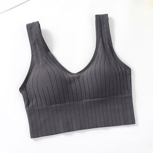 Felső Női Zökkenőmentes Sport Vágott cső felsők Szexi hátsó melltartó Női Home Base mellény Ujjatlan fehérnemű Futó Ütésálló fehérnemű