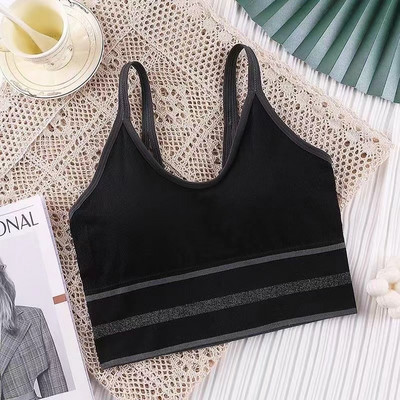 Sporta krūšturi Sieviešu fitnesa skriešanas krūšturi Top Sexy Elpojošs Sudraba jostas Veste Skaistums Atpakaļ savākti Modes Sporta apģērbs