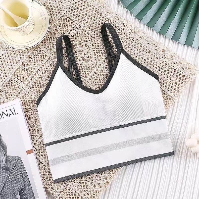 Sporta krūšturi Sieviešu fitnesa skriešanas krūšturi Top Sexy Elpojošs Sudraba jostas Veste Skaistums Atpakaļ savākti Modes Sporta apģērbs