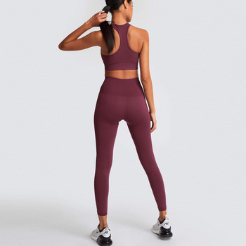 Αθλητικό σουτιέν Yoga Stretch αναπνέον Κορυφαίο μονόχρωμο Γυναικείο Αφαιρούμενο Σουτιέν αθλητικής γυμναστικής με επένδυση Running Gym χωρίς ραφή Crop
